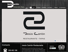 Tablet Screenshot of jesuscarrionrestaurante.com